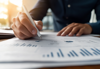 Finanzberatung und strategische Planung im Beratungsgespräch